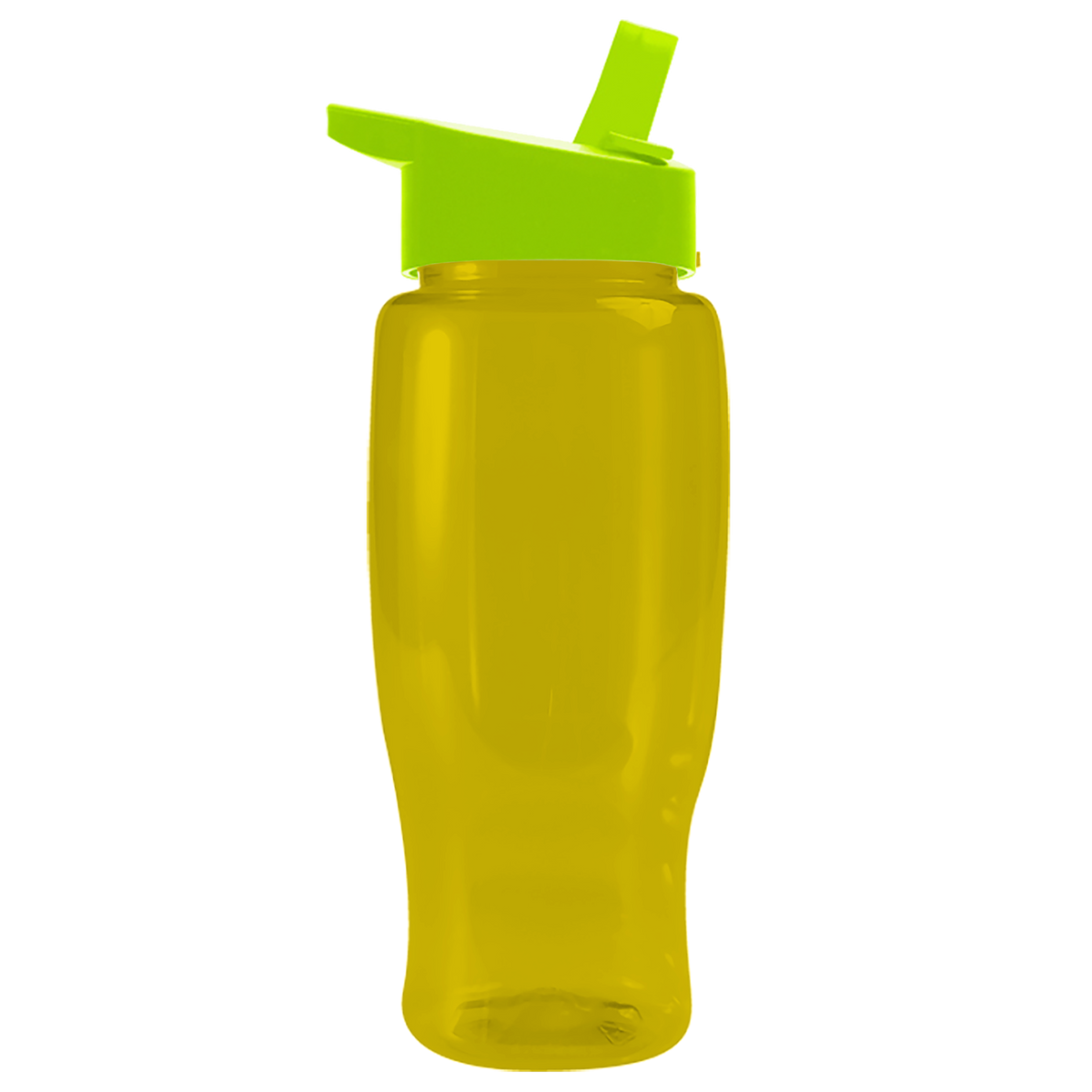 Custom logo Poly+ Recycled Bottle with Flip-Straw Lid - 27 oz.