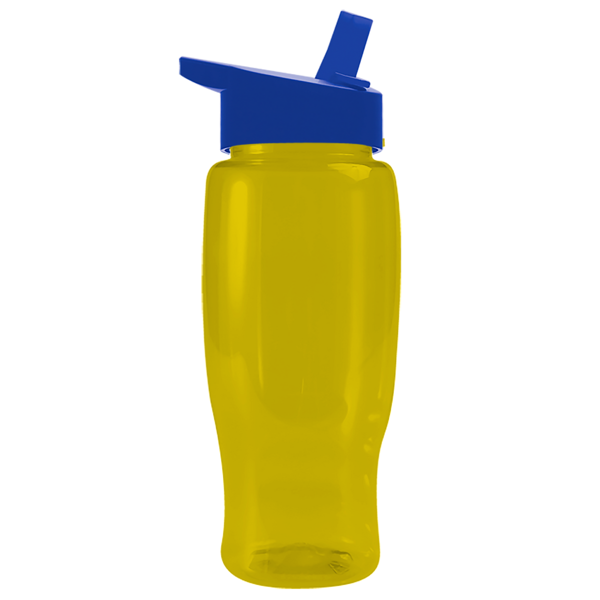 Custom logo Poly+ Recycled Bottle with Flip-Straw Lid - 27 oz.