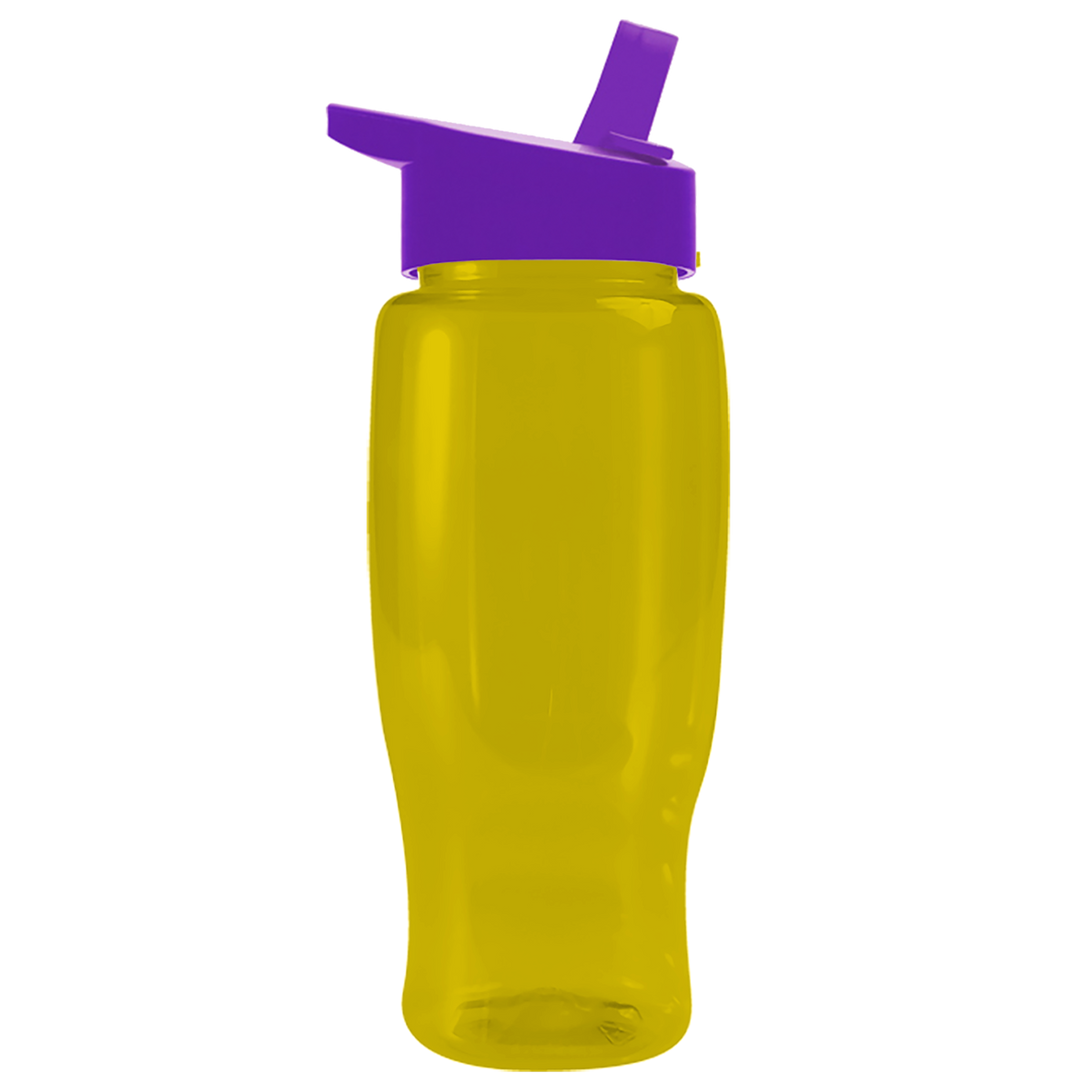 Custom logo Poly+ Recycled Bottle with Flip-Straw Lid - 27 oz.
