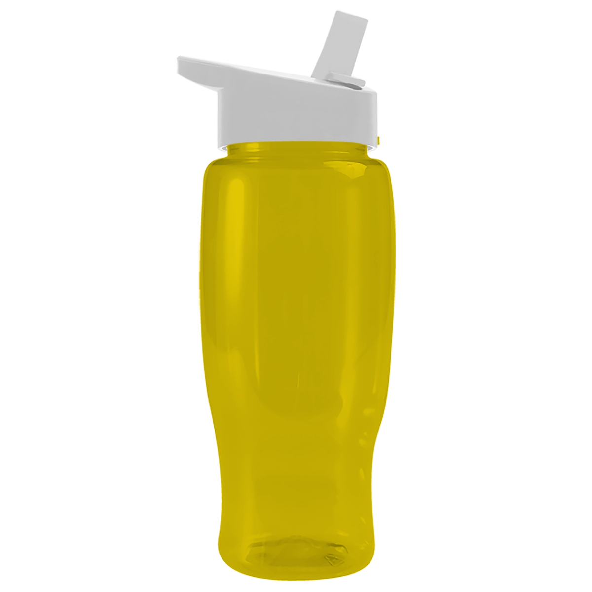 Custom logo Poly+ Recycled Bottle with Flip-Straw Lid - 27 oz.