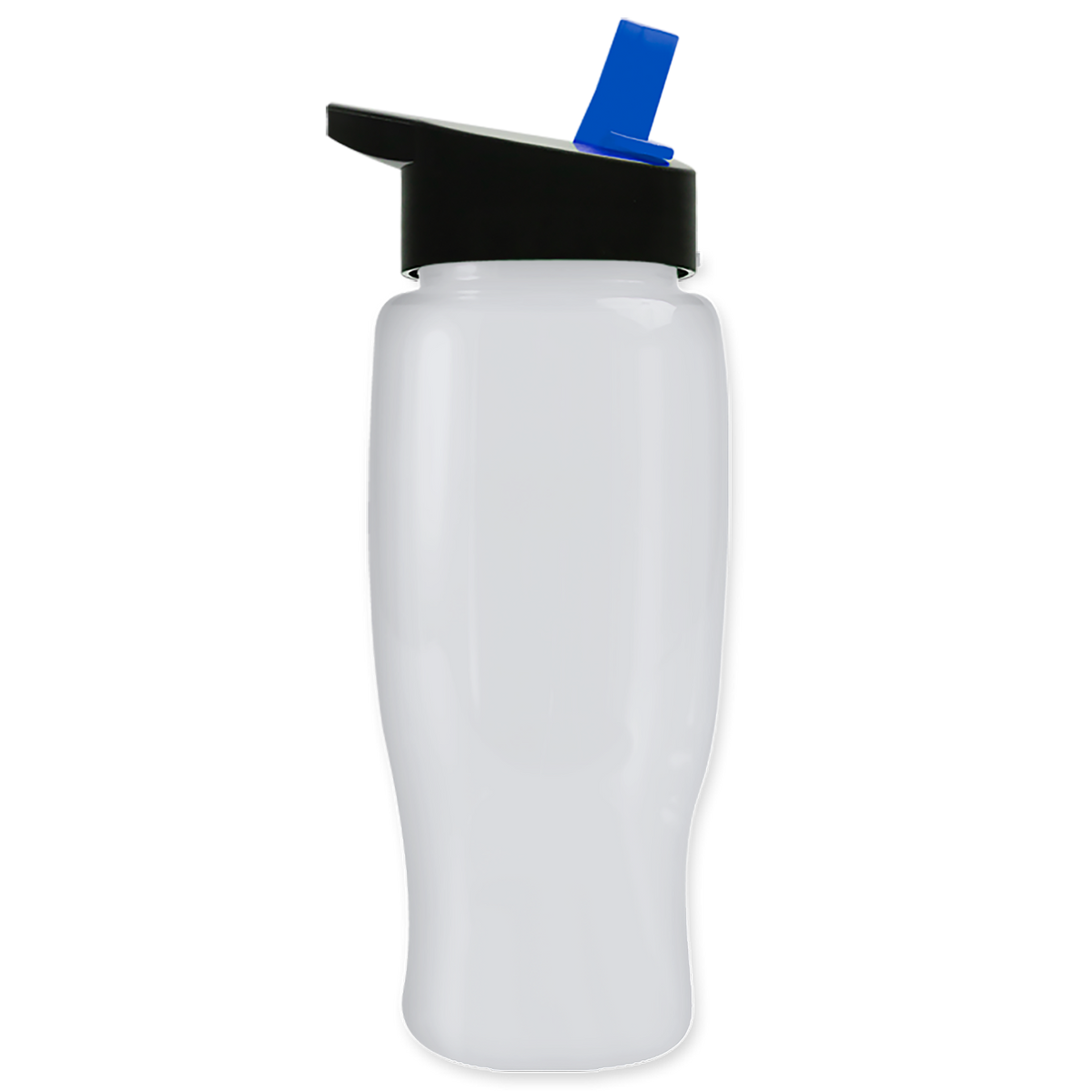 Custom logo Poly+ Recycled Bottle with Flip-Straw Lid - 27 oz.
