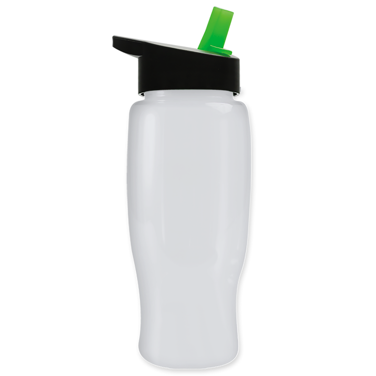 Custom logo Poly+ Recycled Bottle with Flip-Straw Lid - 27 oz.