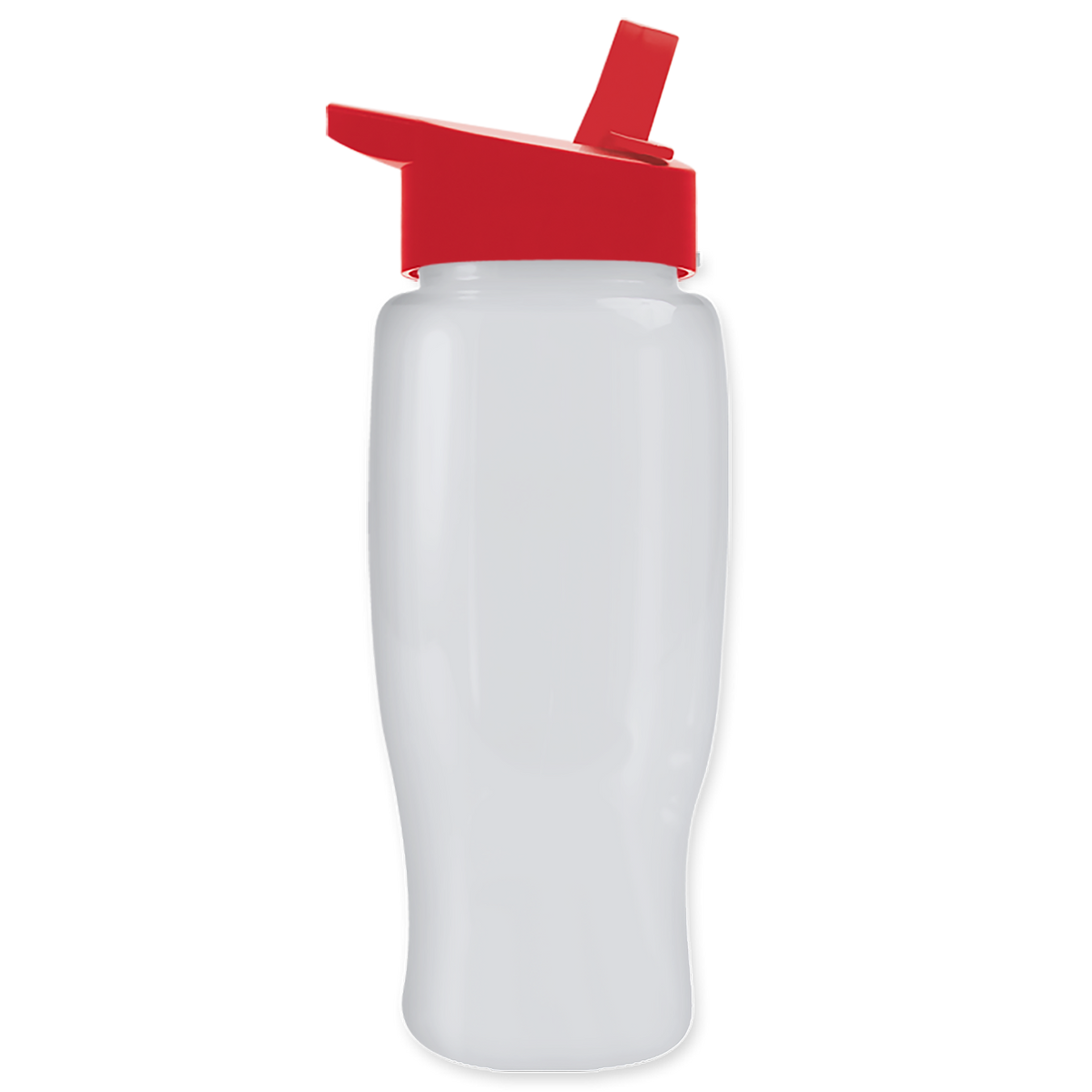 Custom logo Poly+ Recycled Bottle with Flip-Straw Lid - 27 oz.