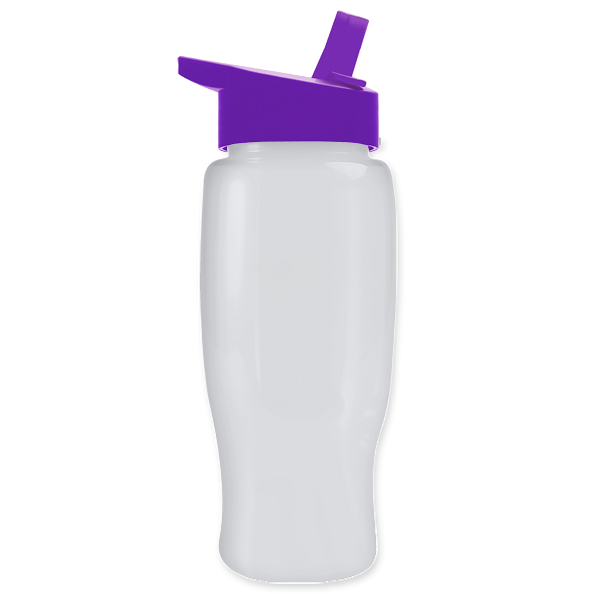 Custom logo Poly+ Recycled Bottle with Flip-Straw Lid - 27 oz.