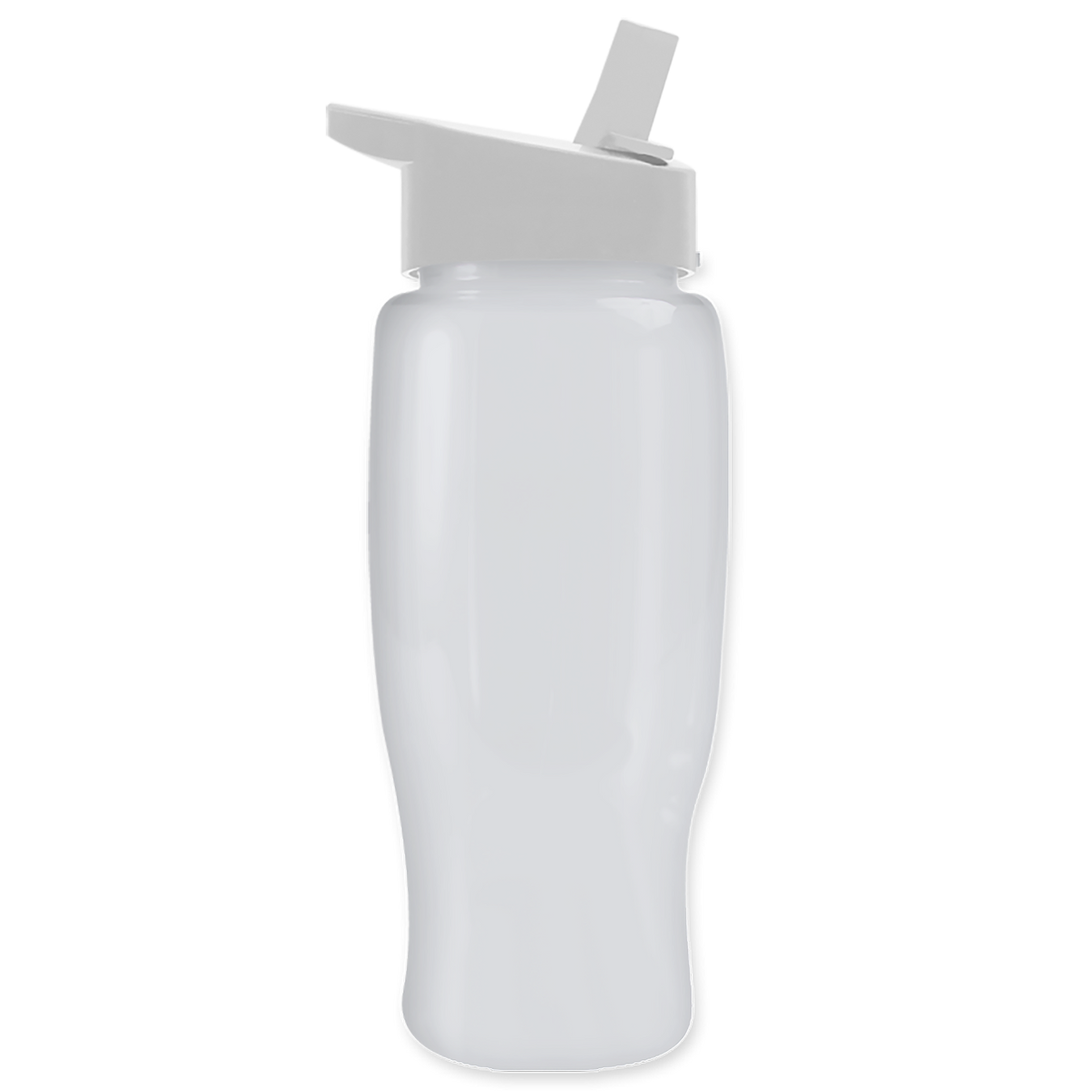 Custom logo Poly+ Recycled Bottle with Flip-Straw Lid - 27 oz.