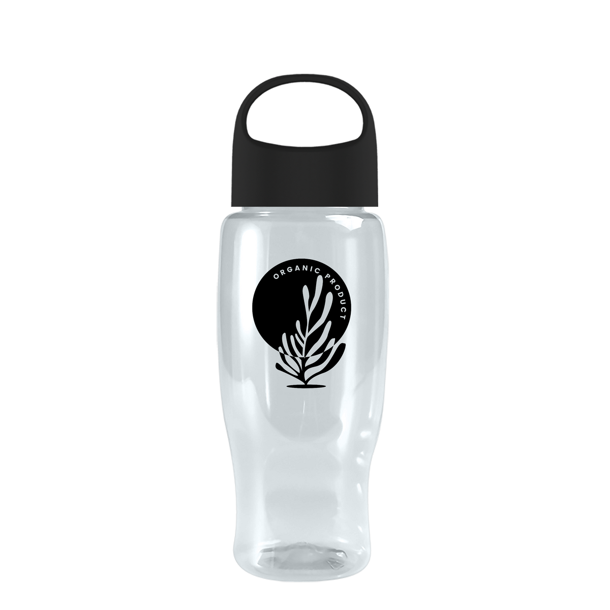 Custom logo Poly+ Recycled Bottle with Oval Crest Lid - 27 oz.