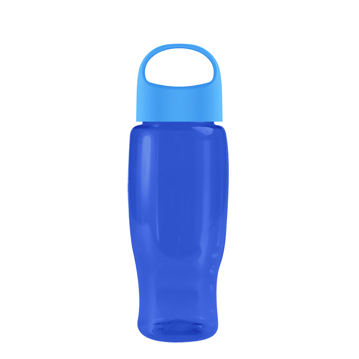 Custom logo Poly+ Recycled Bottle with Oval Crest Lid - 27 oz.