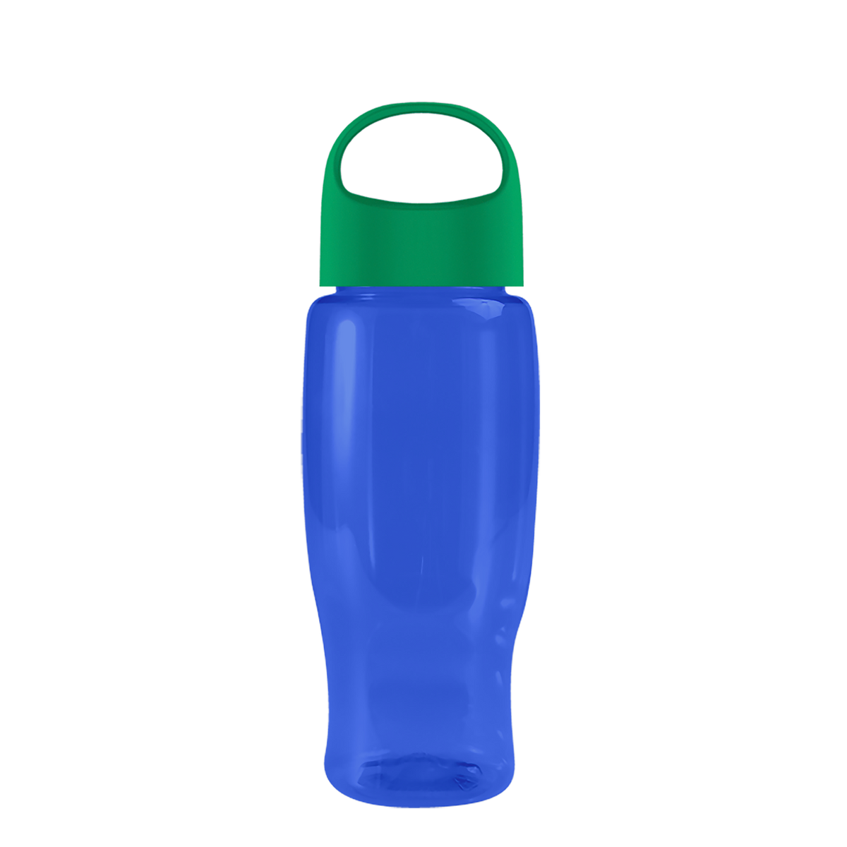 Custom logo Poly+ Recycled Bottle with Oval Crest Lid - 27 oz.
