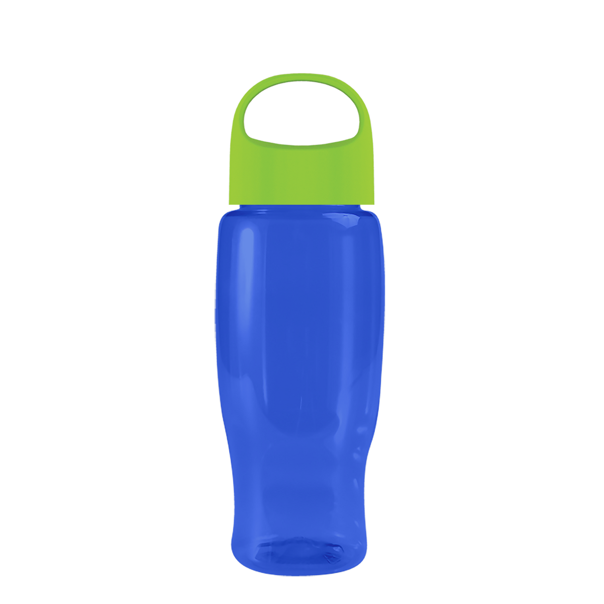Custom logo Poly+ Recycled Bottle with Oval Crest Lid - 27 oz.