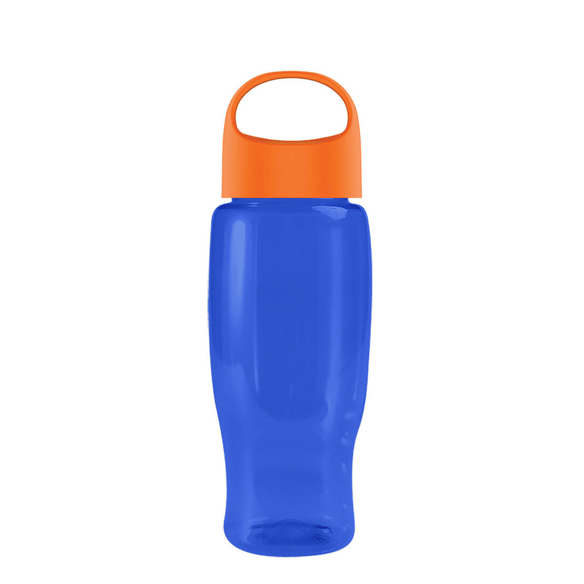 Custom logo Poly+ Recycled Bottle with Oval Crest Lid - 27 oz.