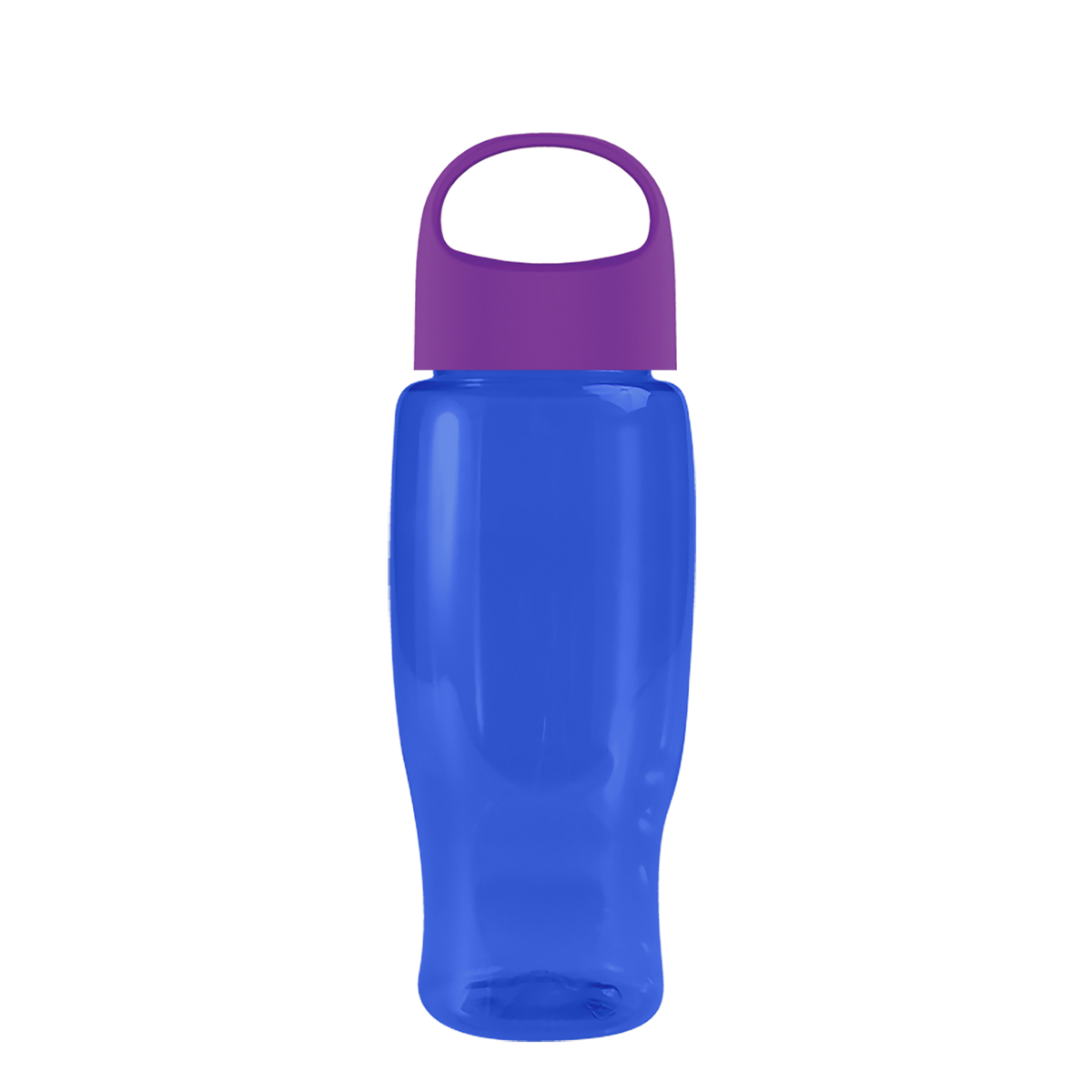 Custom logo Poly+ Recycled Bottle with Oval Crest Lid - 27 oz.