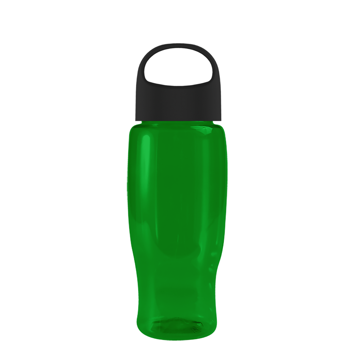 Custom logo Poly+ Recycled Bottle with Oval Crest Lid - 27 oz.