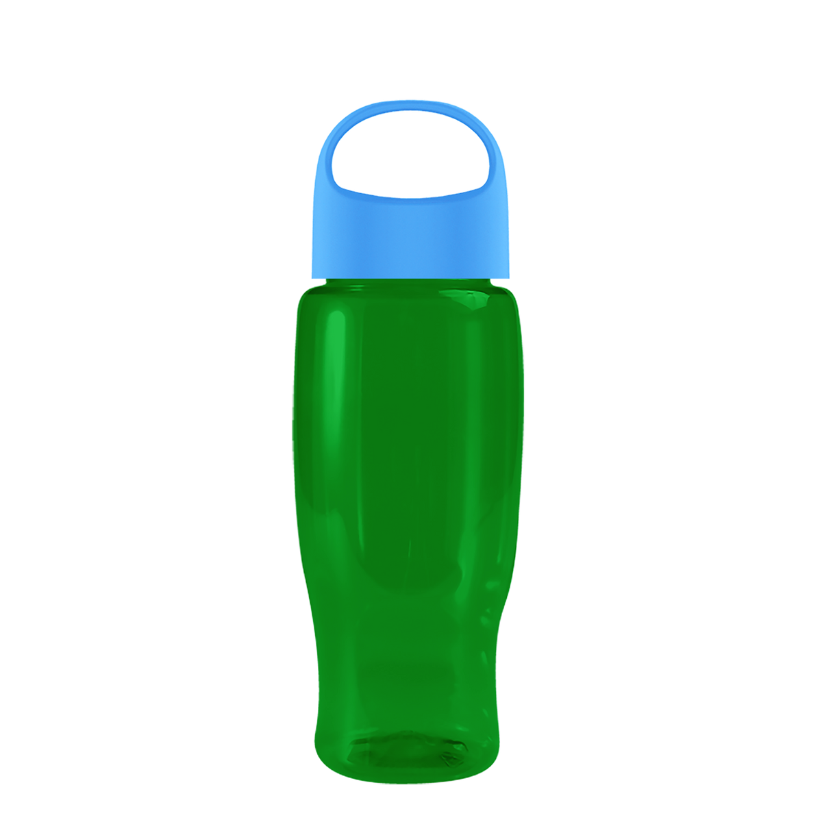 Custom logo Poly+ Recycled Bottle with Oval Crest Lid - 27 oz.