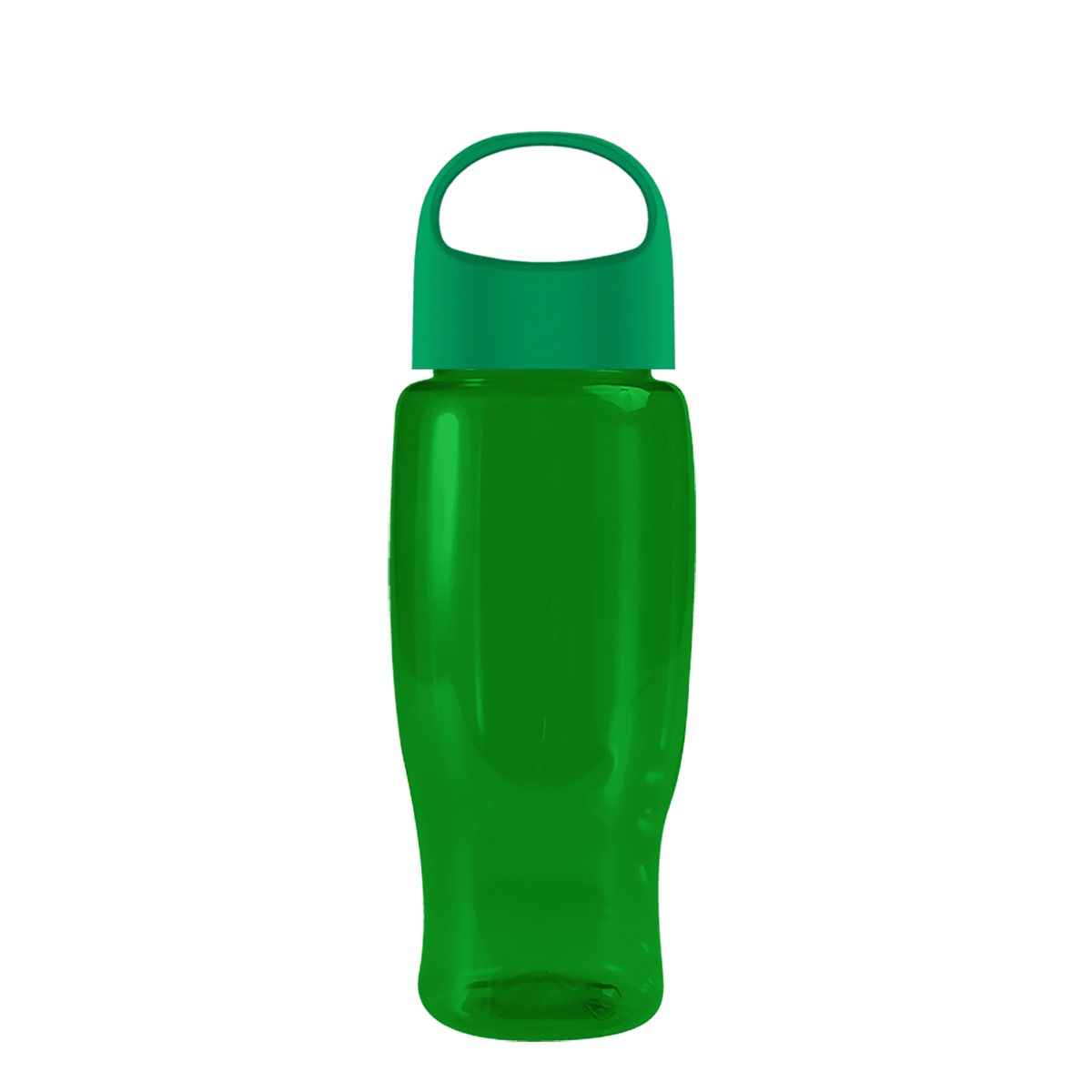 Custom logo Poly+ Recycled Bottle with Oval Crest Lid - 27 oz.