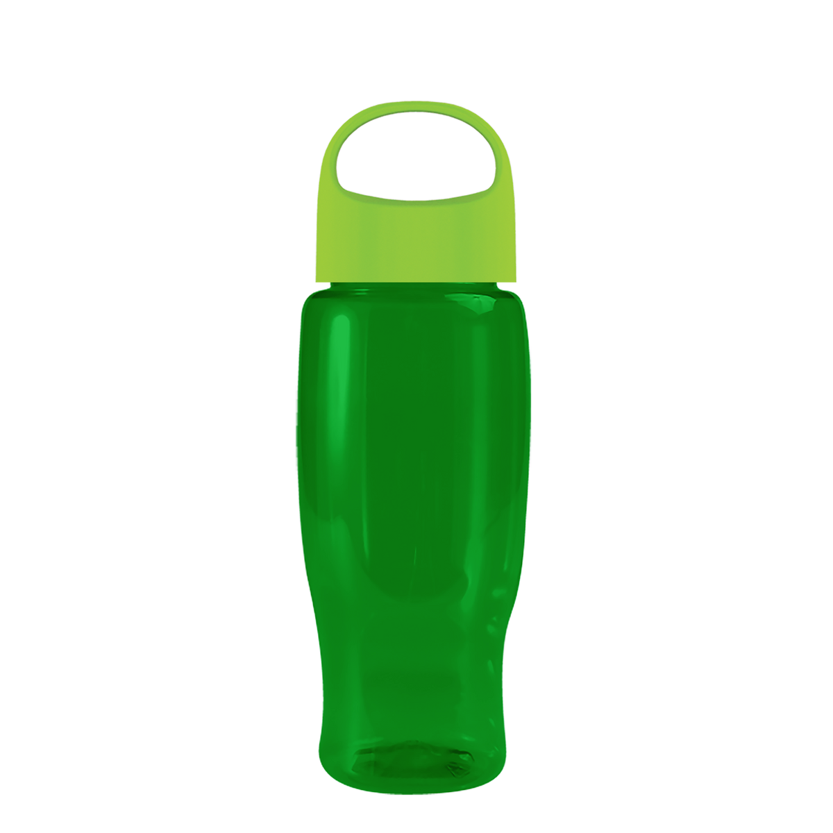 Custom logo Poly+ Recycled Bottle with Oval Crest Lid - 27 oz.
