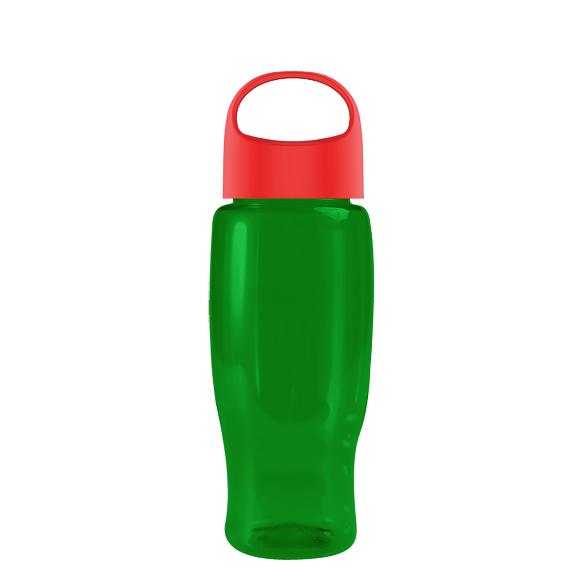 Custom logo Poly+ Recycled Bottle with Oval Crest Lid - 27 oz.