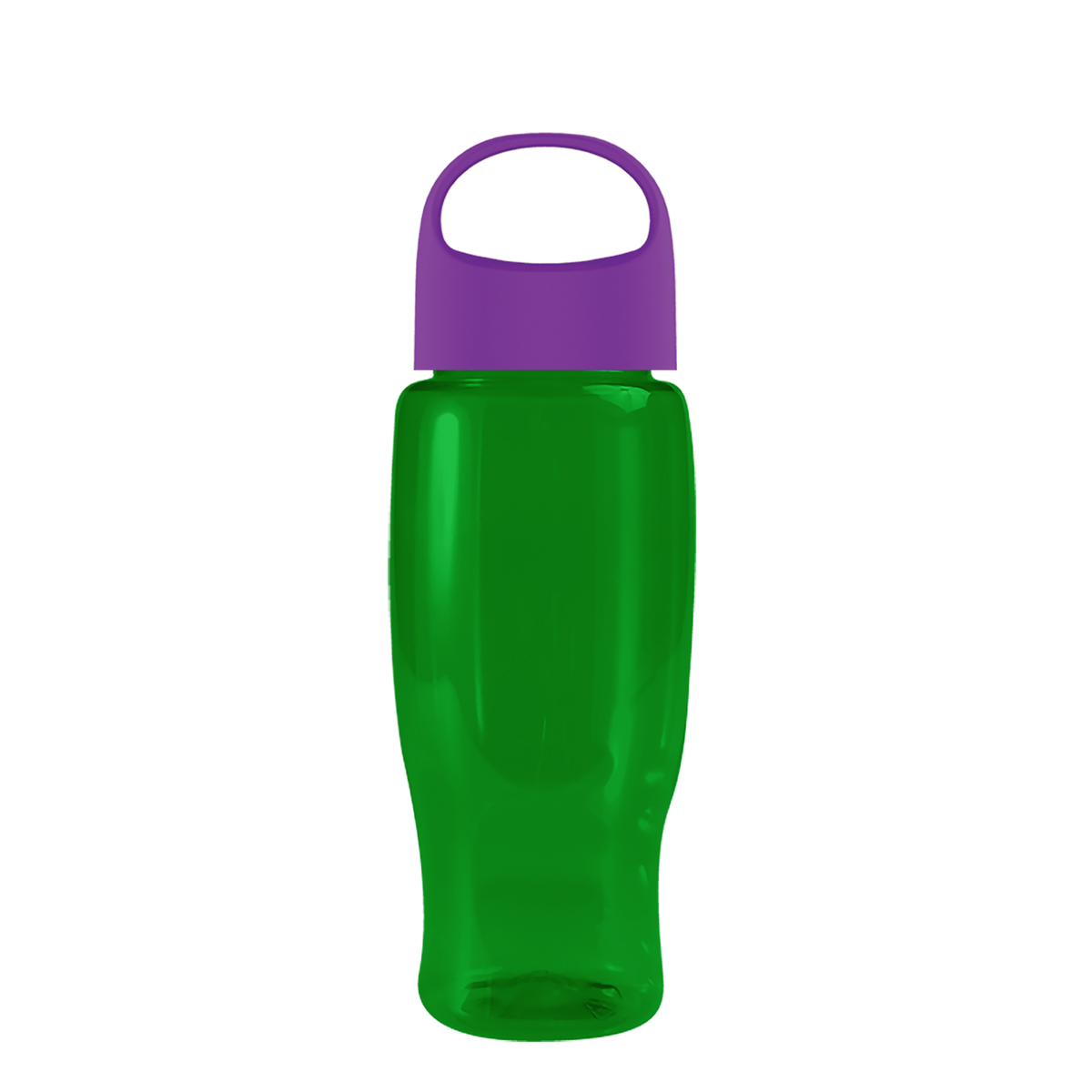 Custom logo Poly+ Recycled Bottle with Oval Crest Lid - 27 oz.