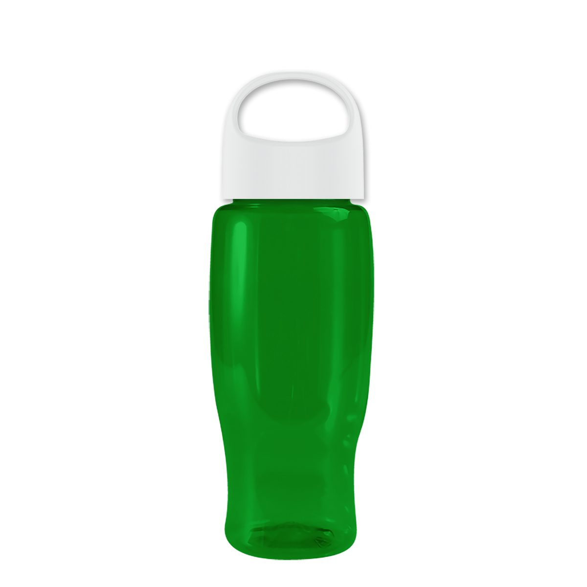 Custom logo Poly+ Recycled Bottle with Oval Crest Lid - 27 oz.