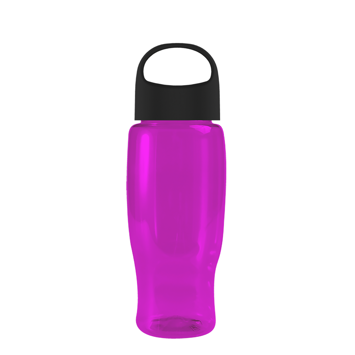 Custom logo Poly+ Recycled Bottle with Oval Crest Lid - 27 oz.