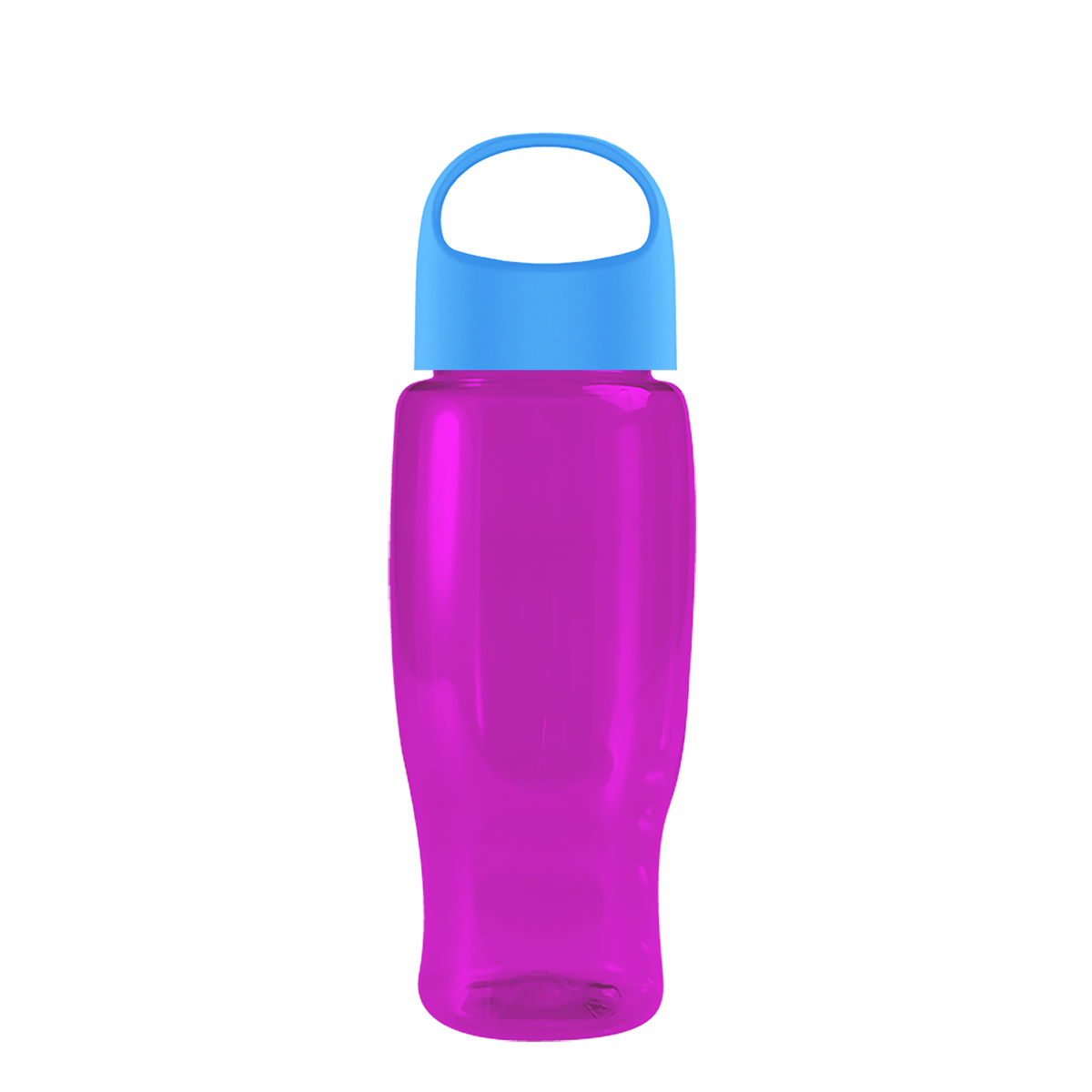Custom logo Poly+ Recycled Bottle with Oval Crest Lid - 27 oz.