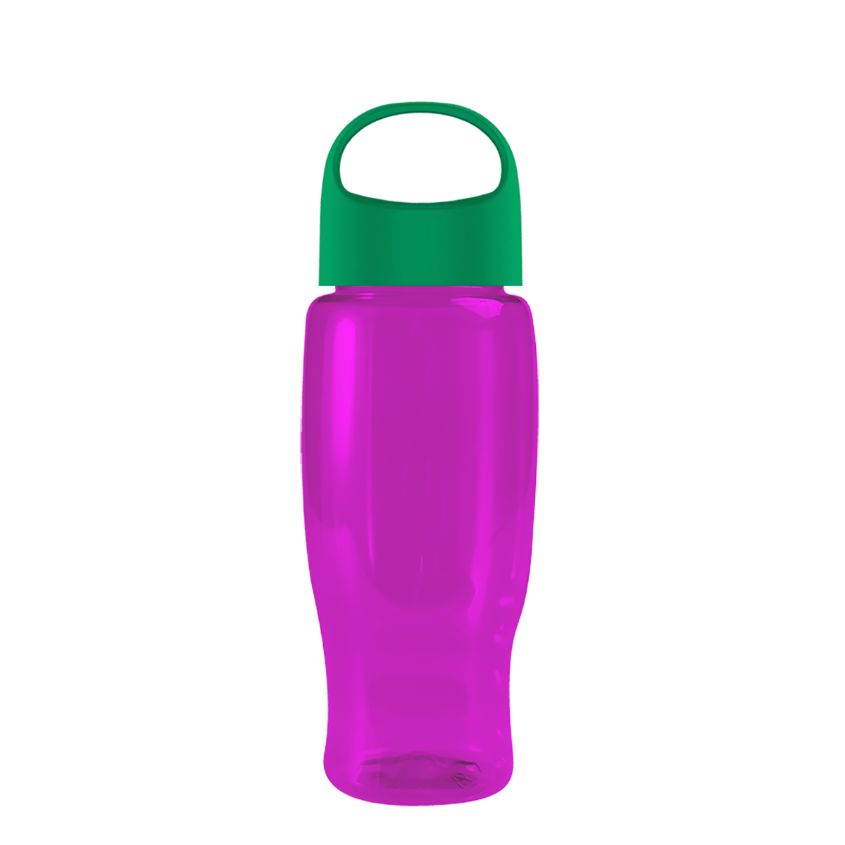 Custom logo Poly+ Recycled Bottle with Oval Crest Lid - 27 oz.