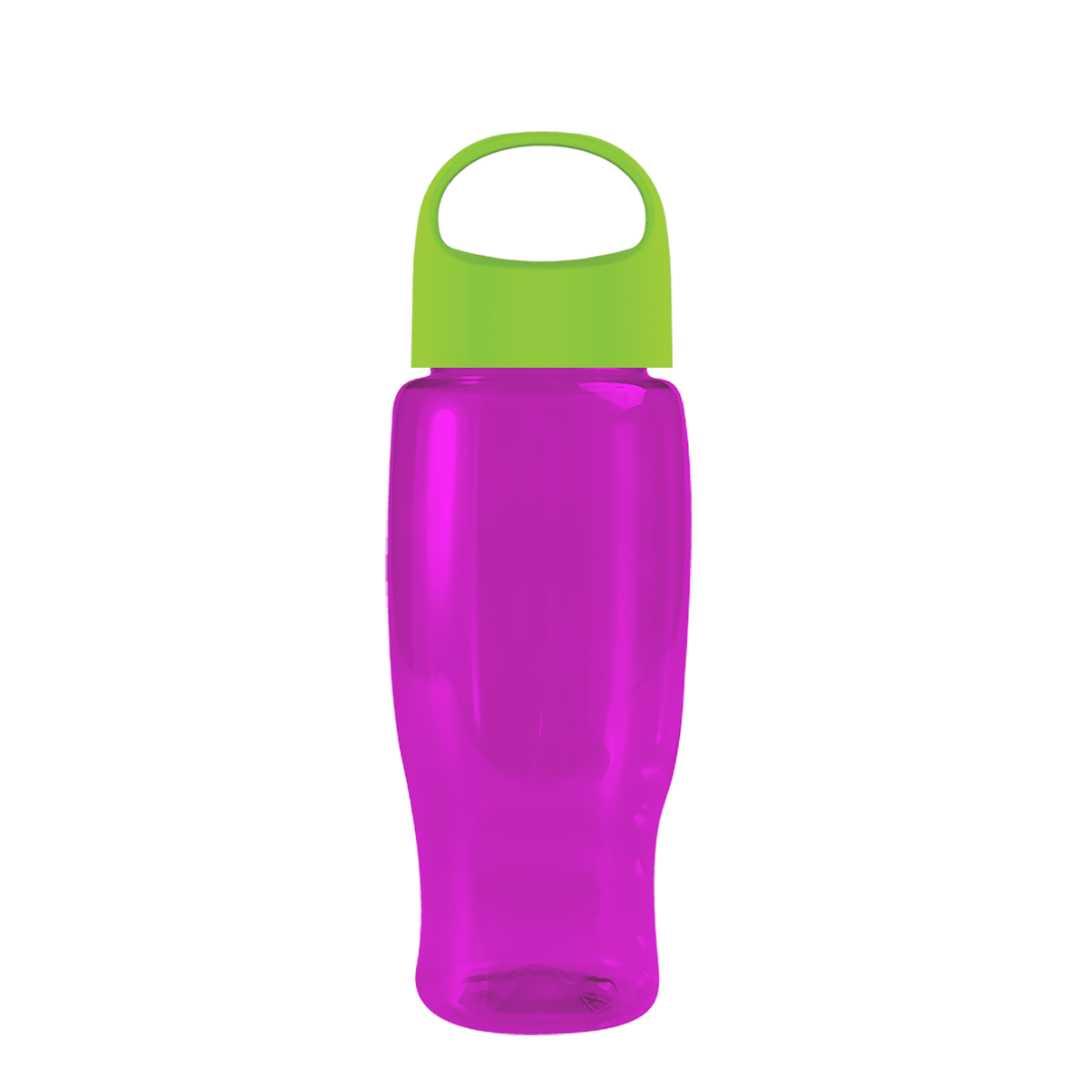 Custom logo Poly+ Recycled Bottle with Oval Crest Lid - 27 oz.