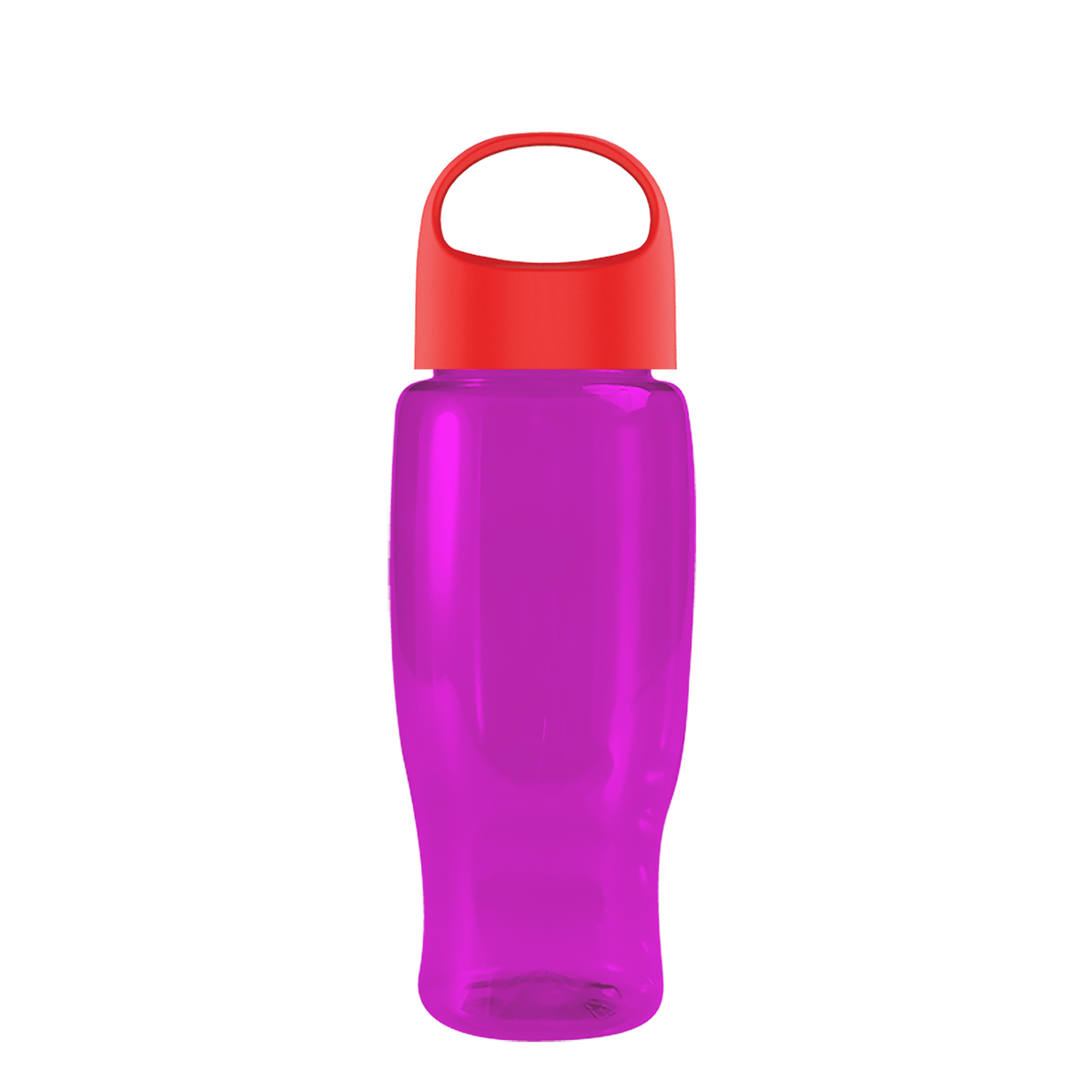 Custom logo Poly+ Recycled Bottle with Oval Crest Lid - 27 oz.