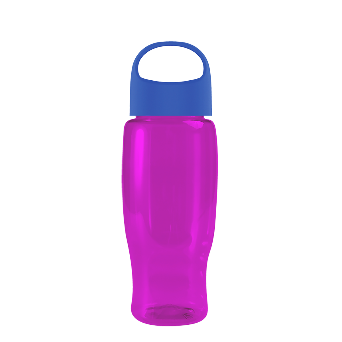 Custom logo Poly+ Recycled Bottle with Oval Crest Lid - 27 oz.