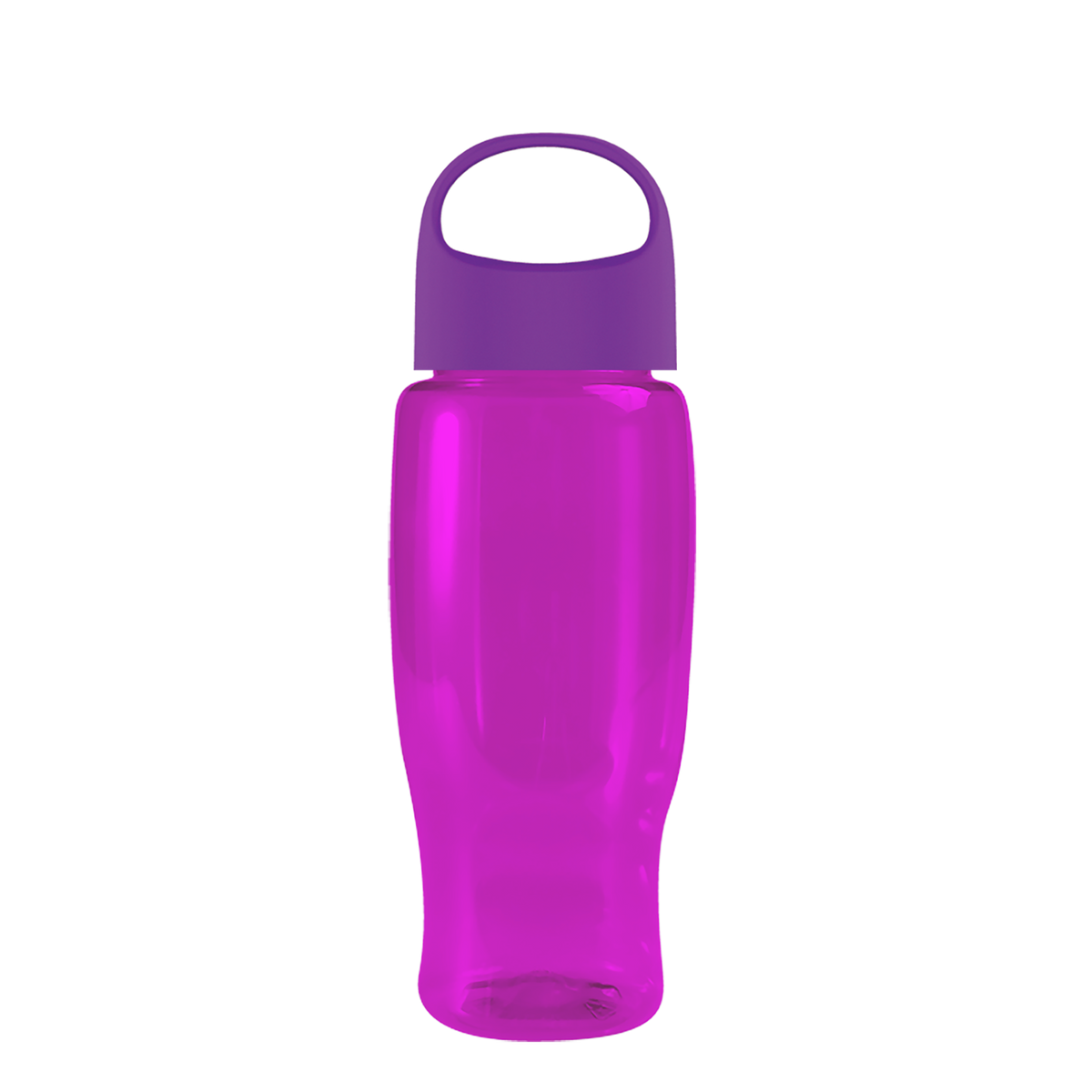 Custom logo Poly+ Recycled Bottle with Oval Crest Lid - 27 oz.