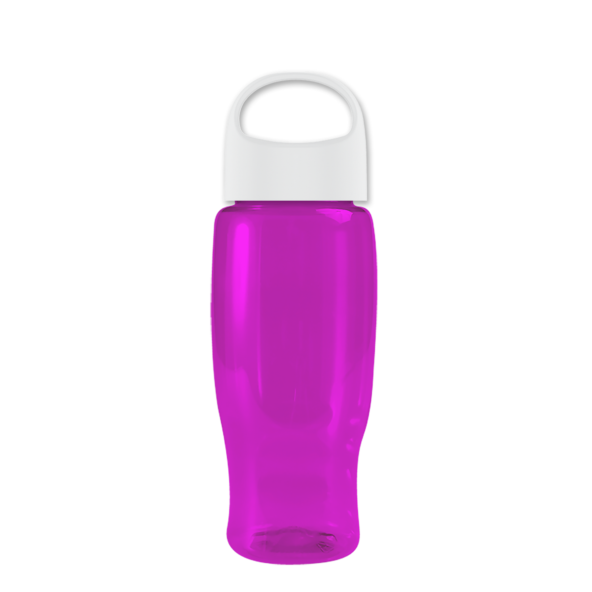 Custom logo Poly+ Recycled Bottle with Oval Crest Lid - 27 oz.