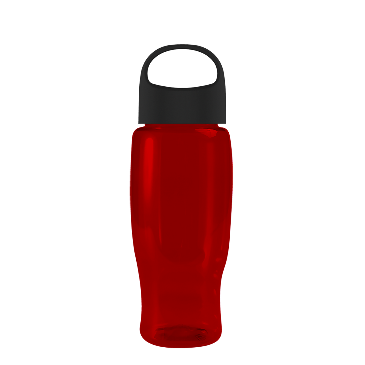 Custom logo Poly+ Recycled Bottle with Oval Crest Lid - 27 oz.