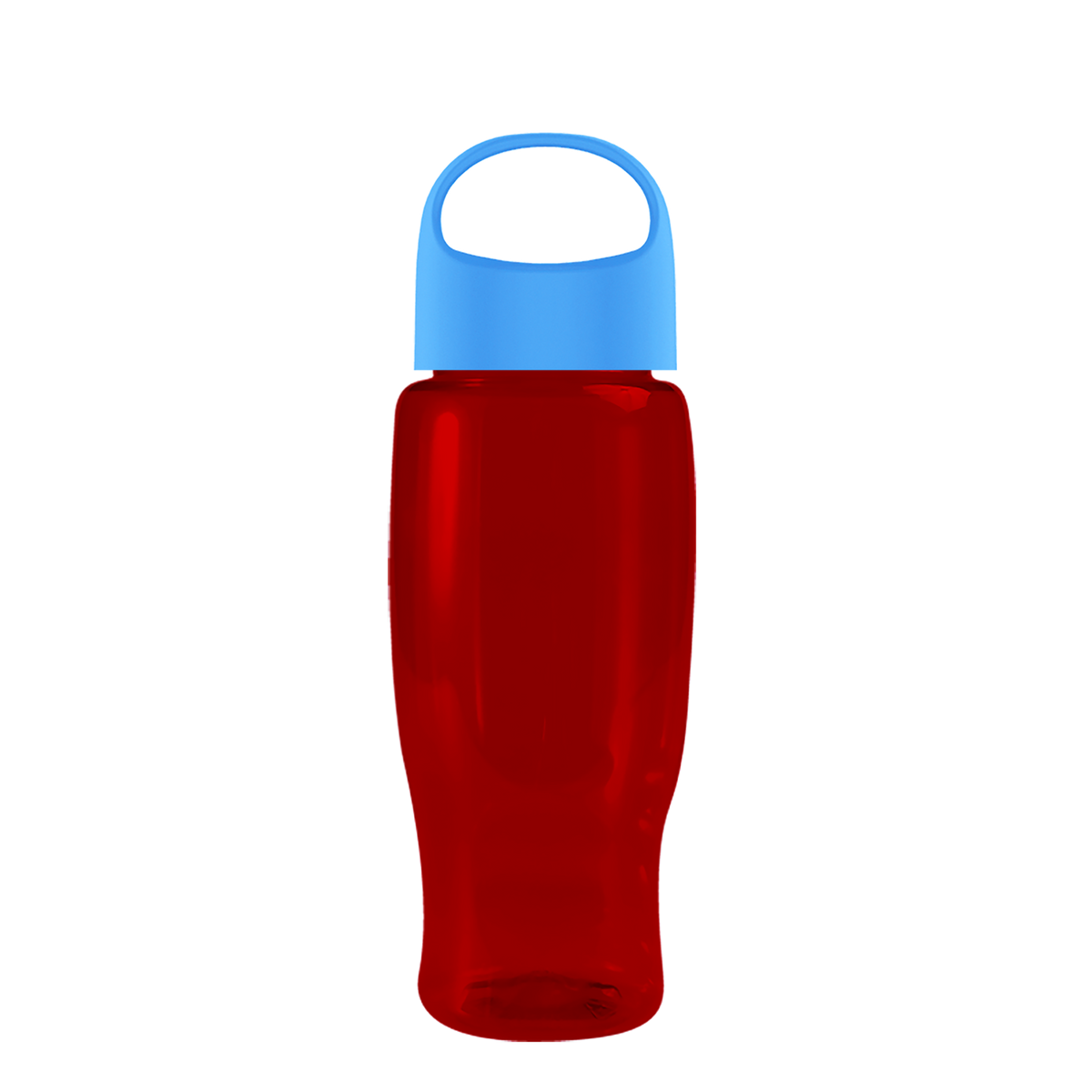 Custom logo Poly+ Recycled Bottle with Oval Crest Lid - 27 oz.