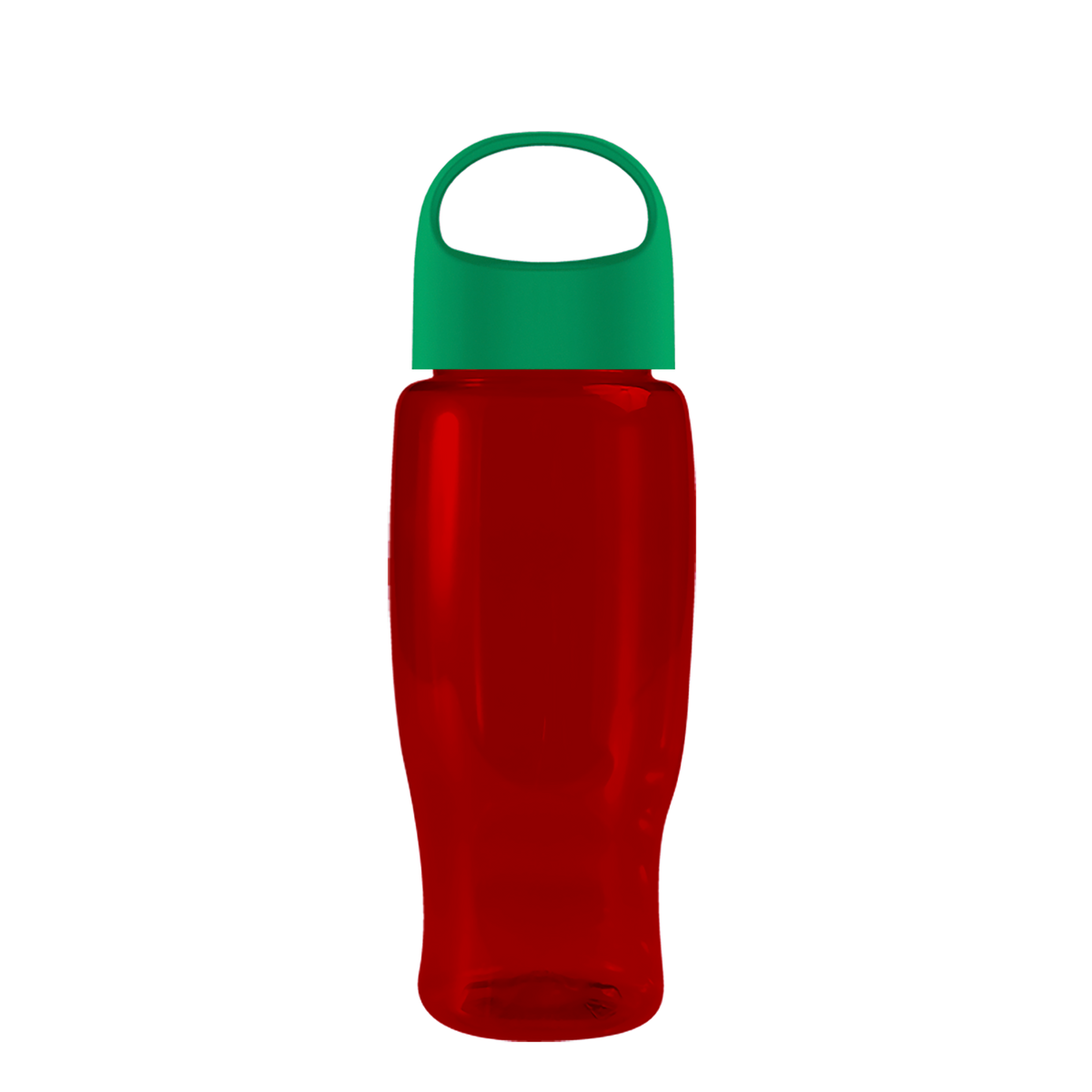 Custom logo Poly+ Recycled Bottle with Oval Crest Lid - 27 oz.