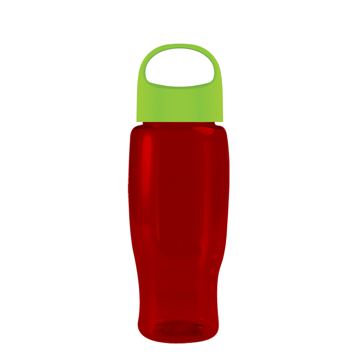 Custom logo Poly+ Recycled Bottle with Oval Crest Lid - 27 oz.