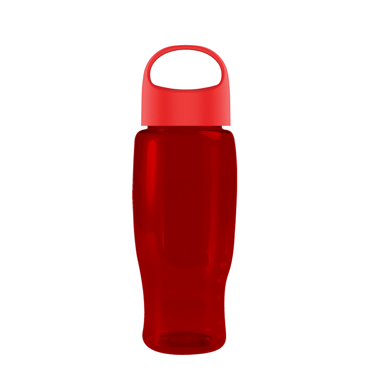 Custom logo Poly+ Recycled Bottle with Oval Crest Lid - 27 oz.
