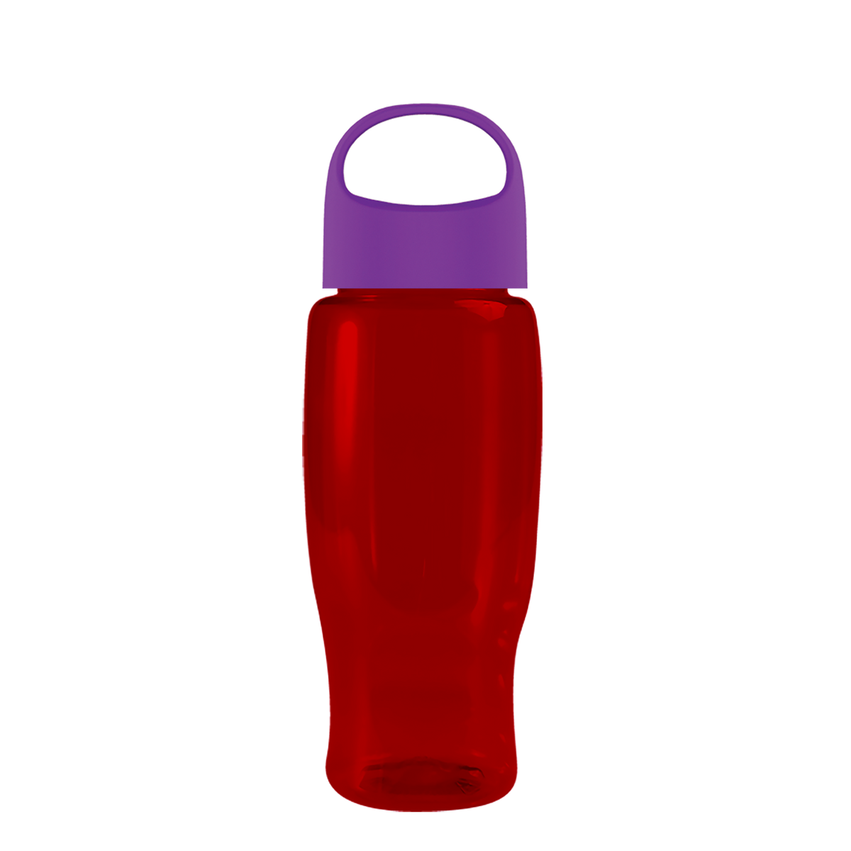 Custom logo Poly+ Recycled Bottle with Oval Crest Lid - 27 oz.