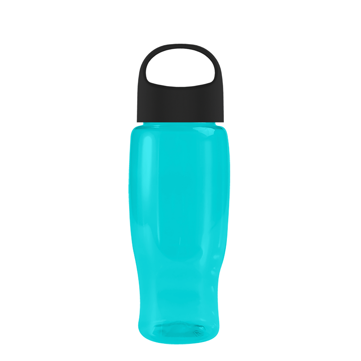 Custom logo Poly+ Recycled Bottle with Oval Crest Lid - 27 oz.