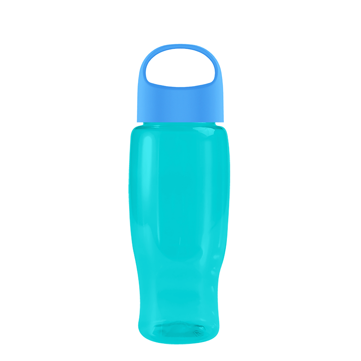 Custom logo Poly+ Recycled Bottle with Oval Crest Lid - 27 oz.