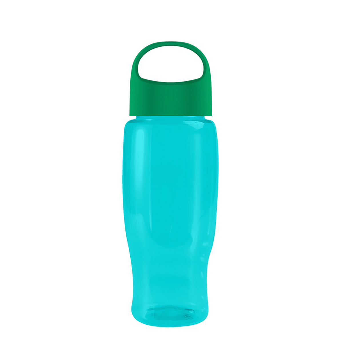 Custom logo Poly+ Recycled Bottle with Oval Crest Lid - 27 oz.