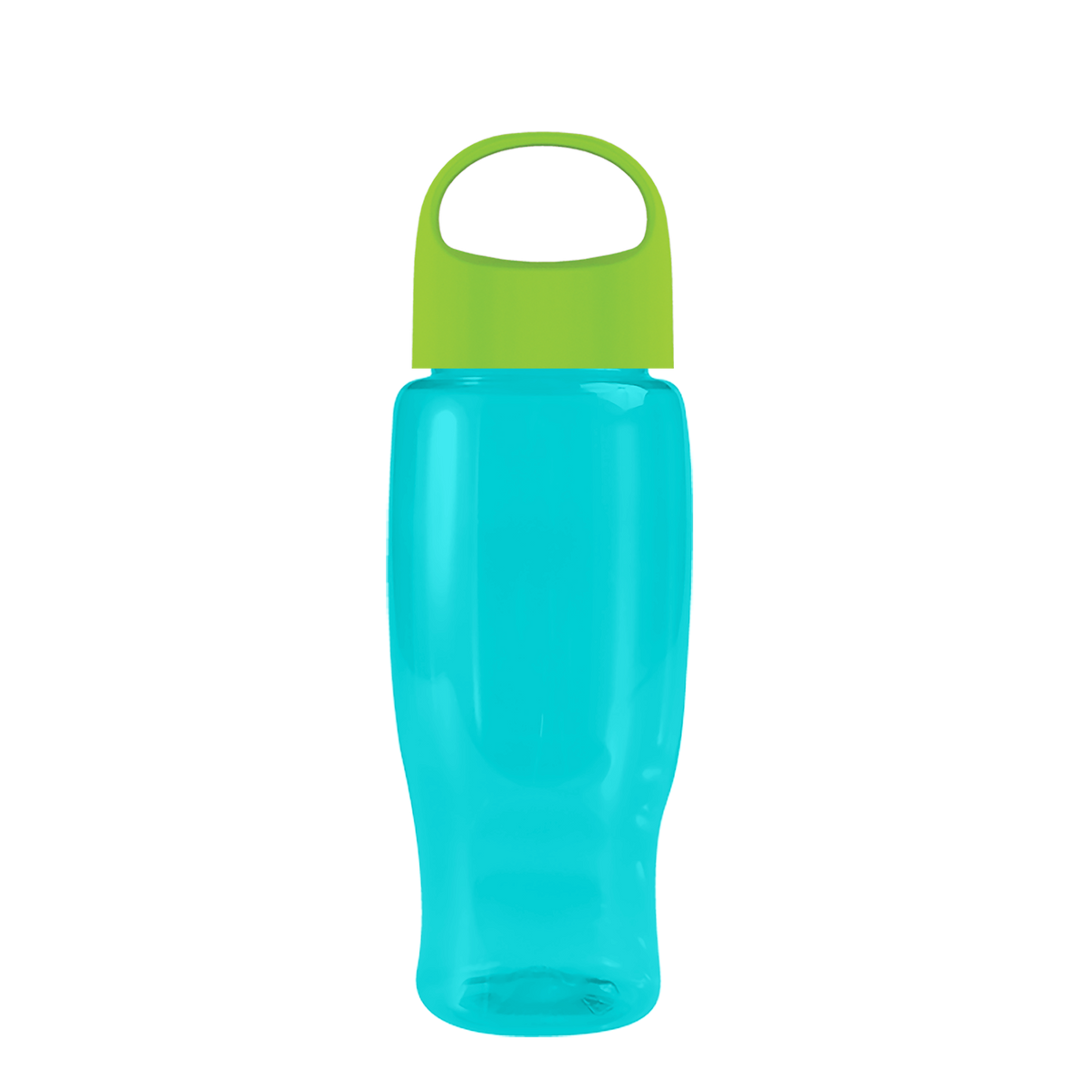 Custom logo Poly+ Recycled Bottle with Oval Crest Lid - 27 oz.