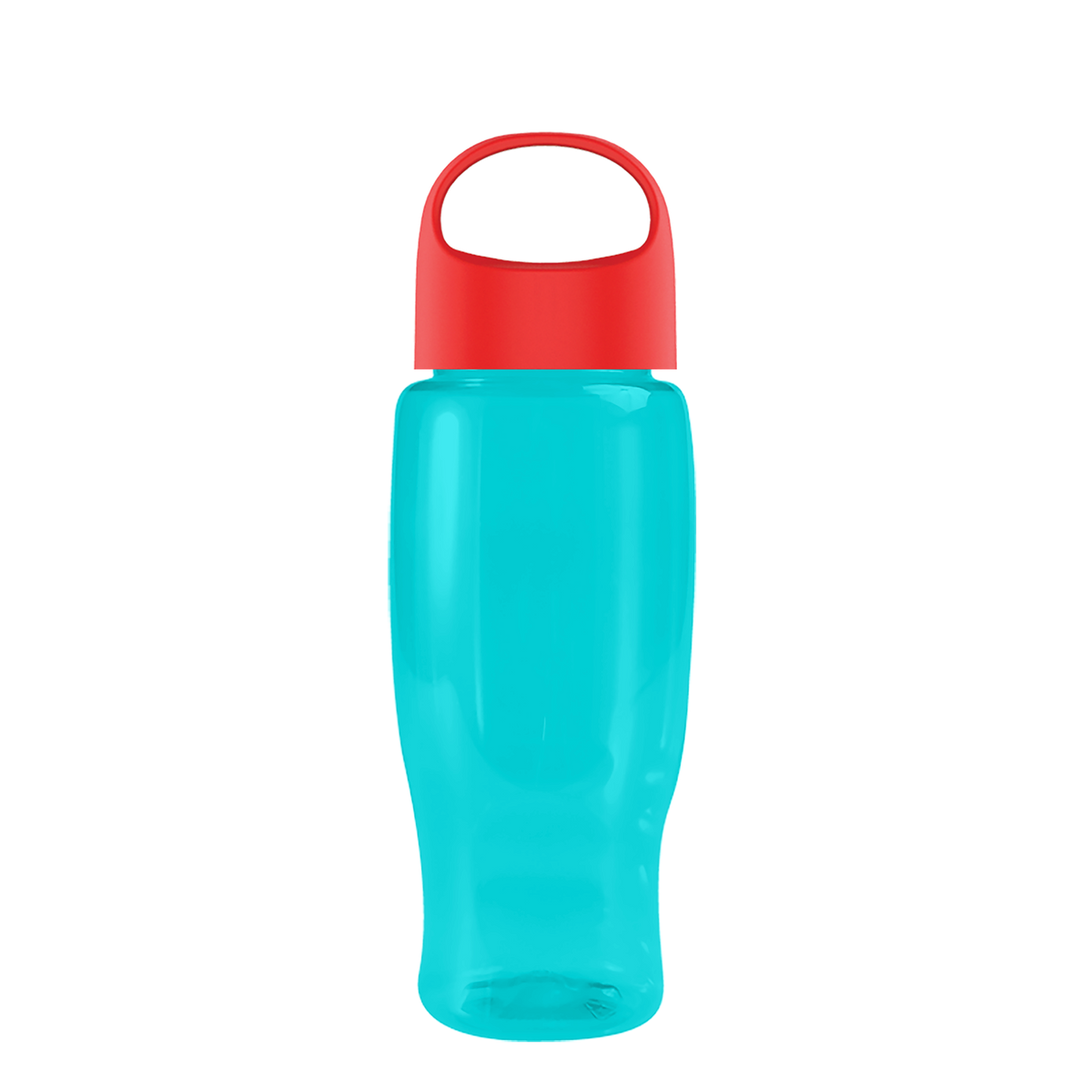 Custom logo Poly+ Recycled Bottle with Oval Crest Lid - 27 oz.