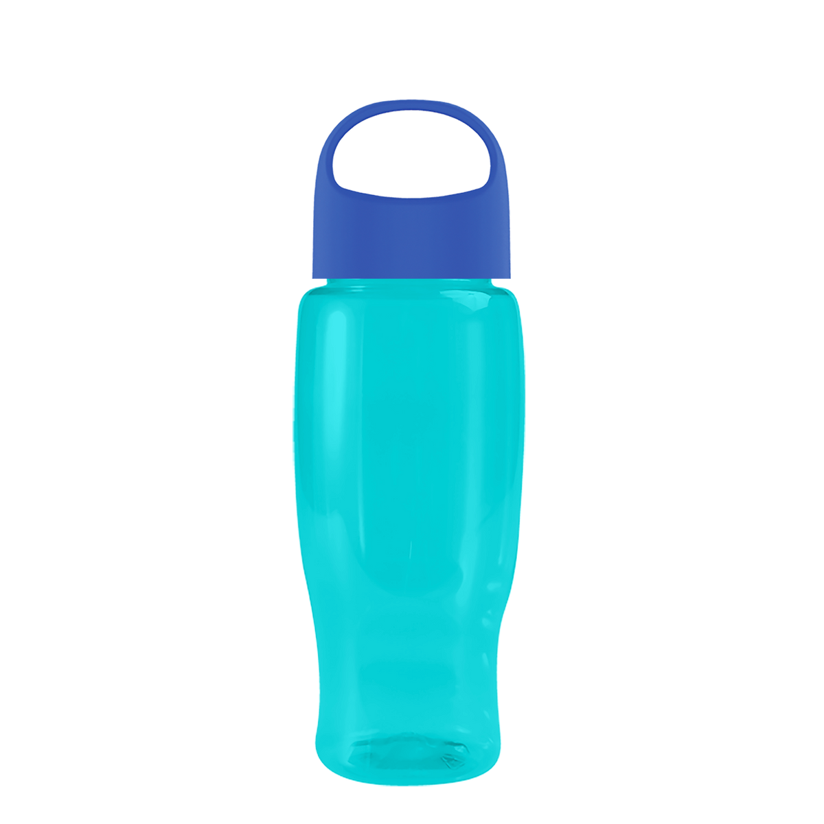 Custom logo Poly+ Recycled Bottle with Oval Crest Lid - 27 oz.