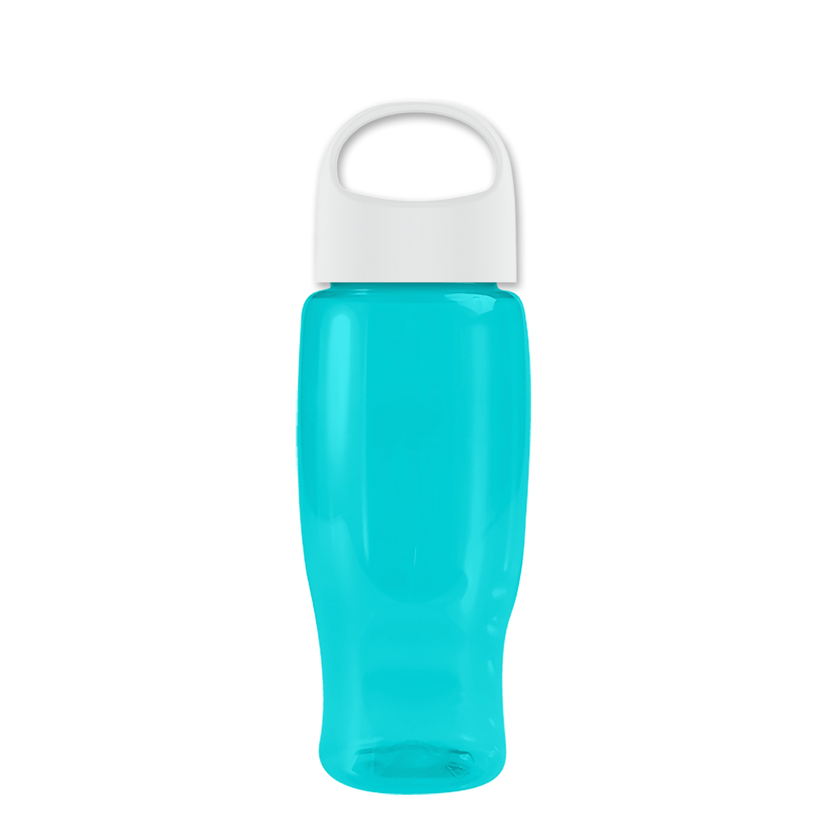 Custom logo Poly+ Recycled Bottle with Oval Crest Lid - 27 oz.