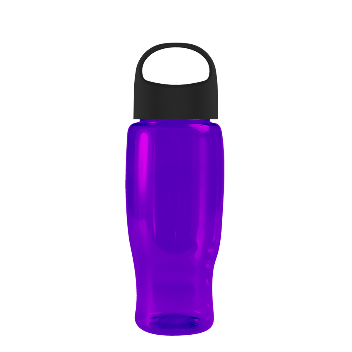 Custom logo Poly+ Recycled Bottle with Oval Crest Lid - 27 oz.