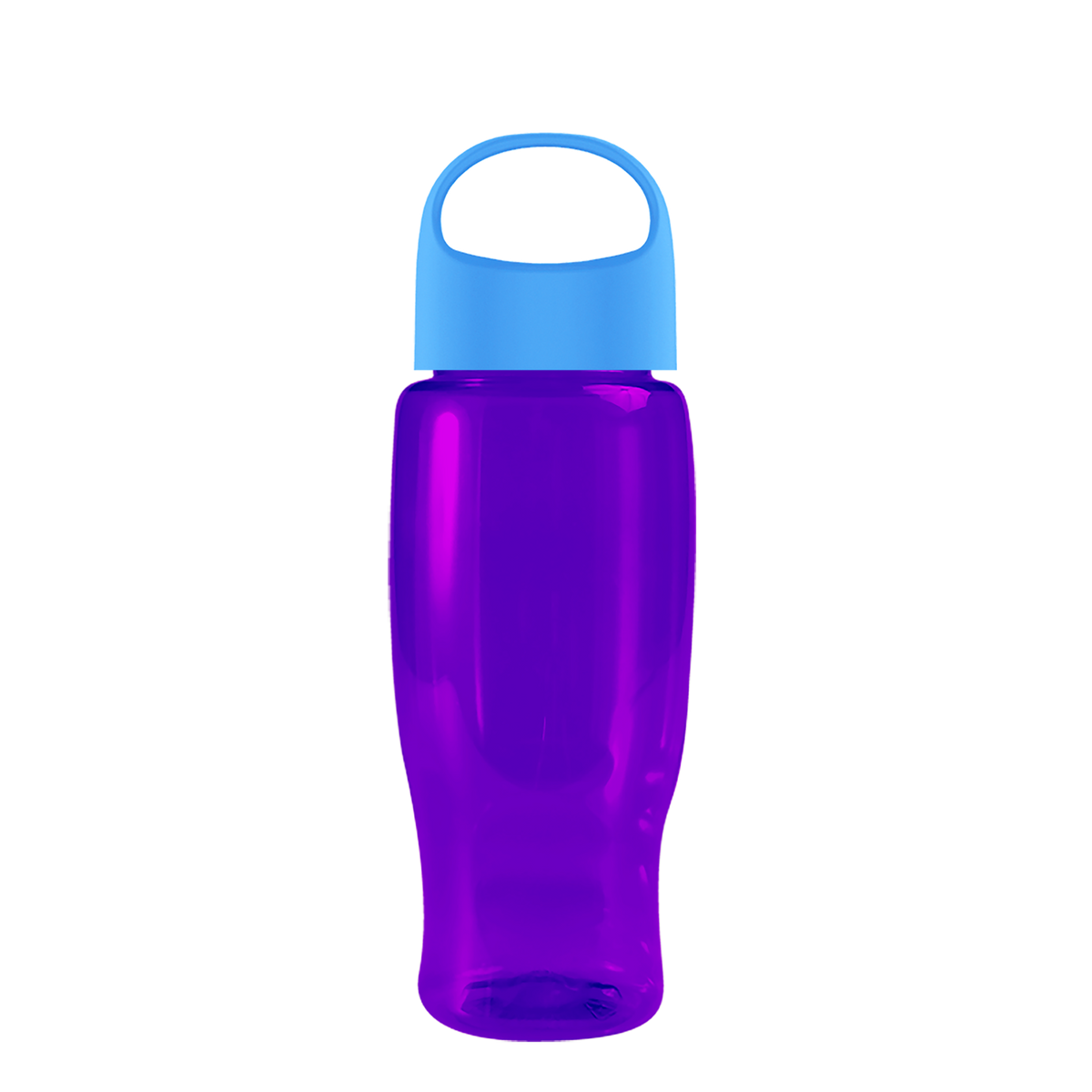 Custom logo Poly+ Recycled Bottle with Oval Crest Lid - 27 oz.