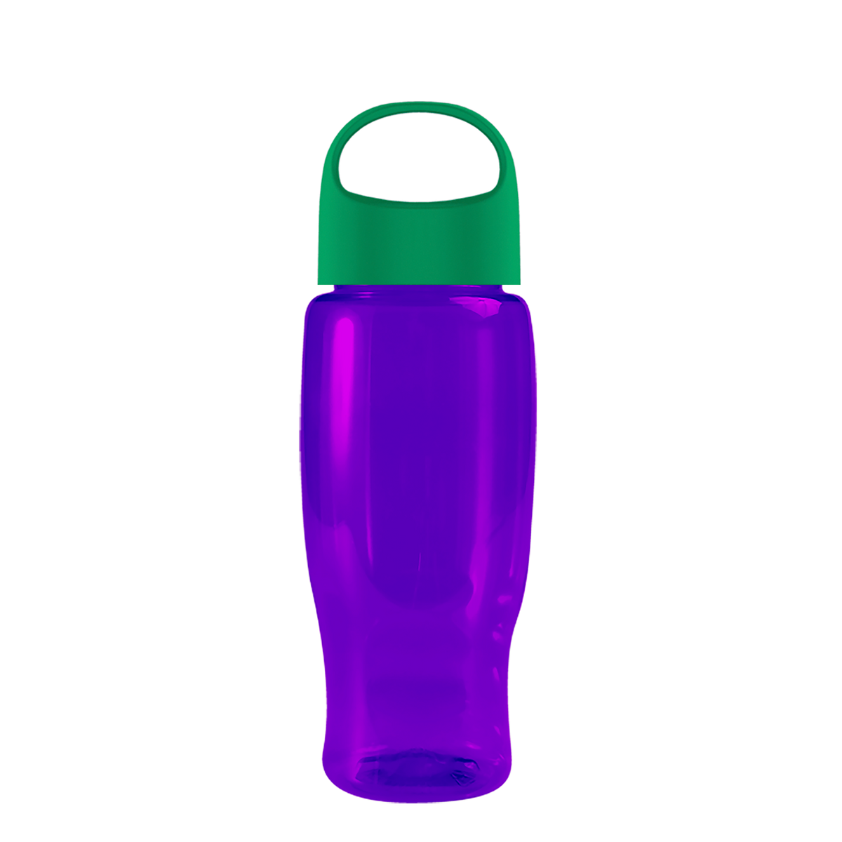 Custom logo Poly+ Recycled Bottle with Oval Crest Lid - 27 oz.