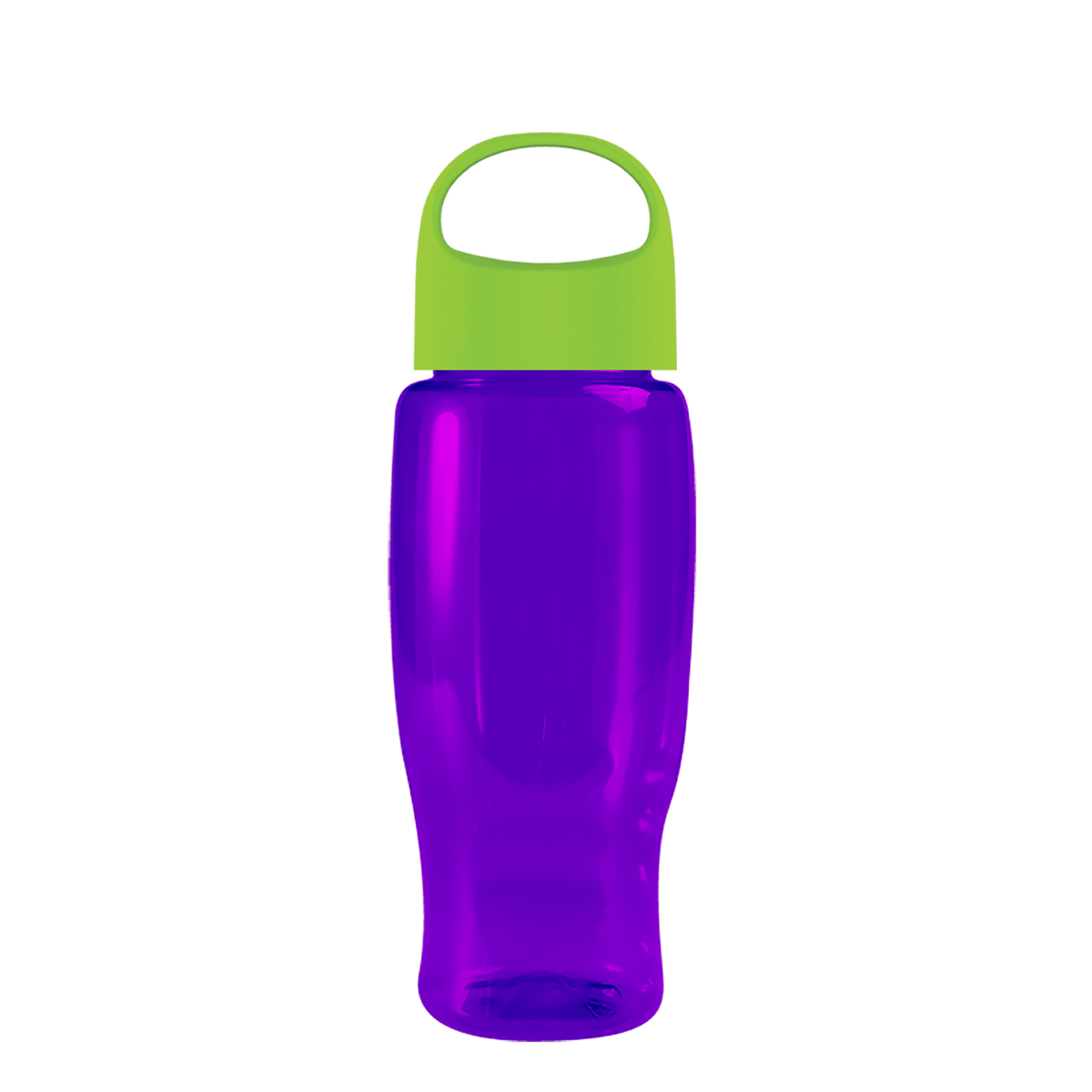 Custom logo Poly+ Recycled Bottle with Oval Crest Lid - 27 oz.