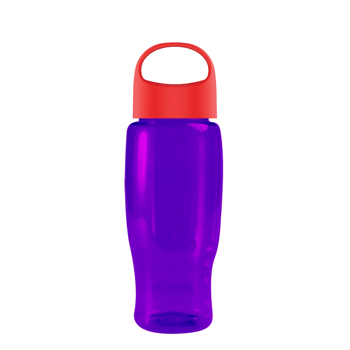 Custom logo Poly+ Recycled Bottle with Oval Crest Lid - 27 oz.