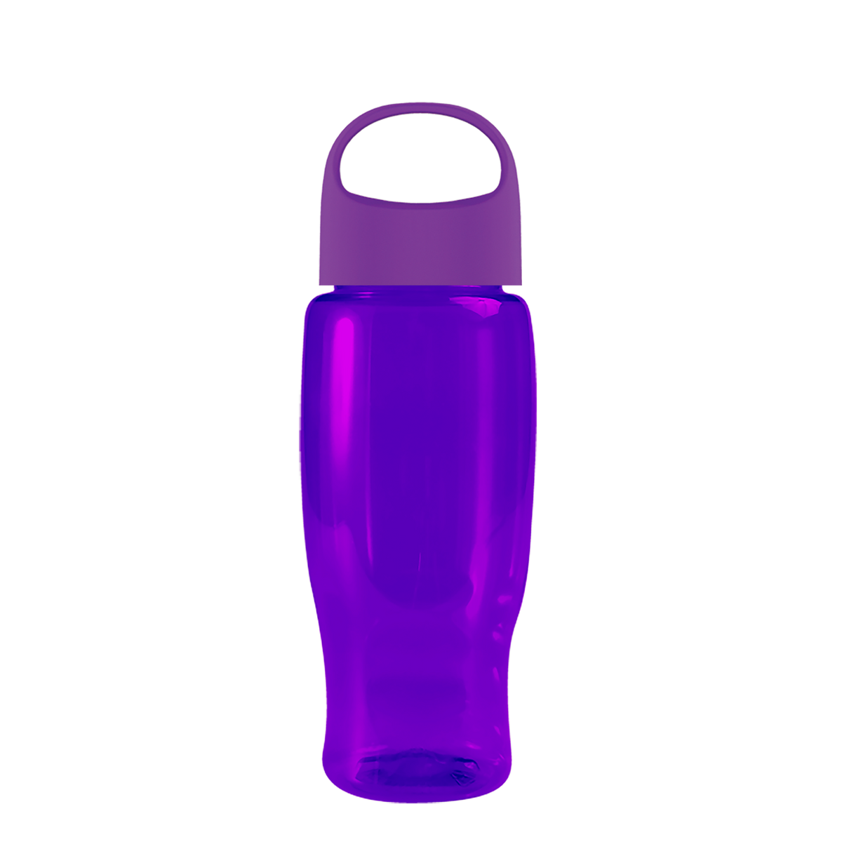 Custom logo Poly+ Recycled Bottle with Oval Crest Lid - 27 oz.