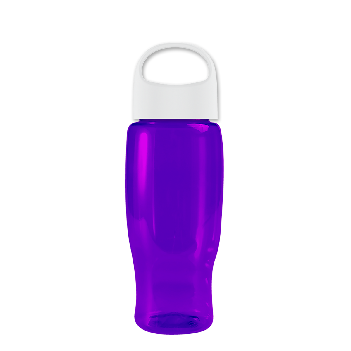 Custom logo Poly+ Recycled Bottle with Oval Crest Lid - 27 oz.